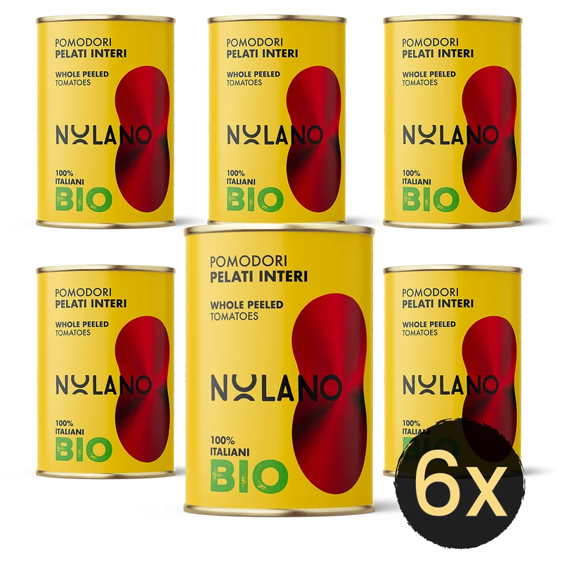 NOLANO - BIO - Ganze geschälte Tomaten in Tomatensaft - 400g Dose