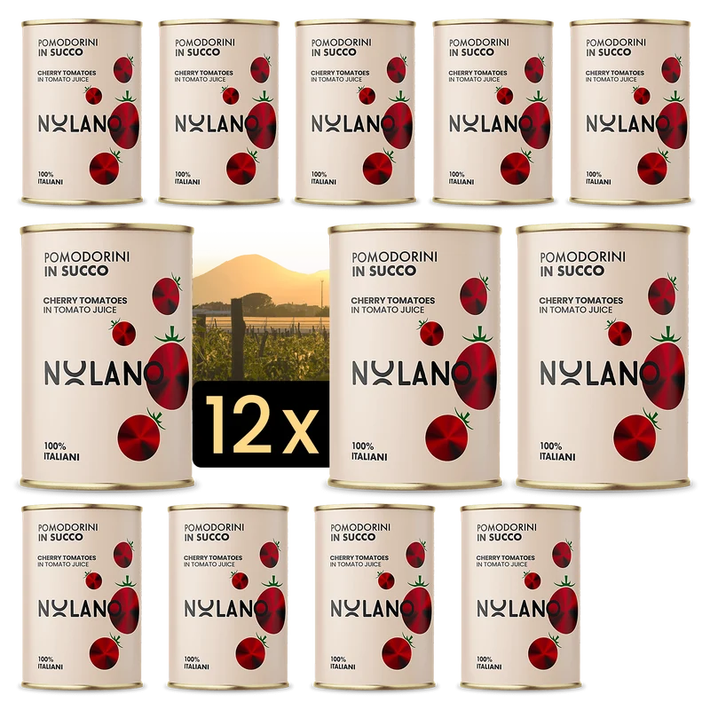 NOLANO - Kirschtomaten Tomaten in Tomatensaft - 400g Dose