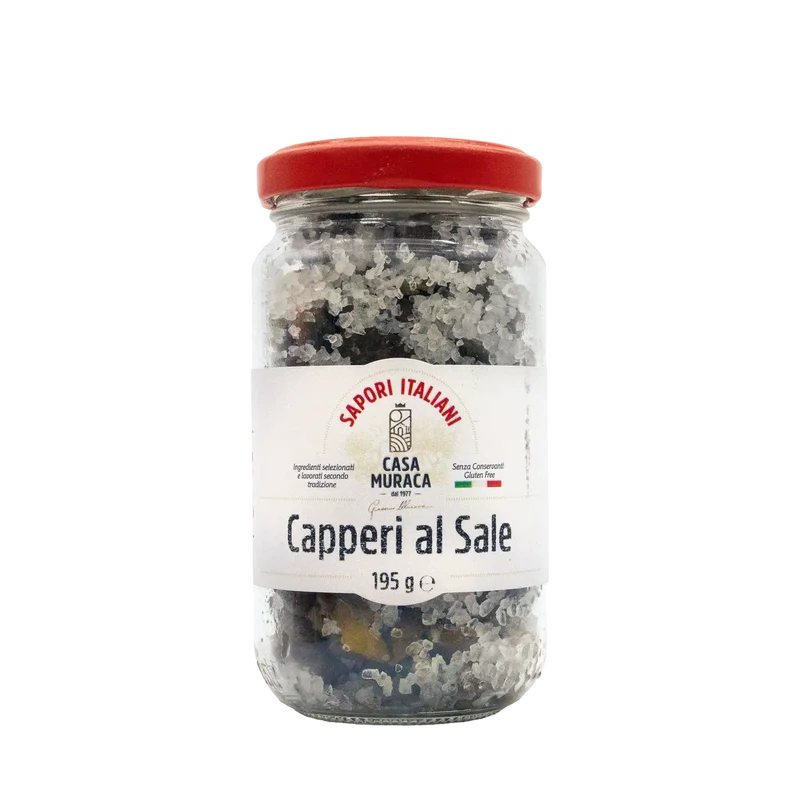 Kapern in Salz - Der pure Geschmack des Mittelmeers - 195g - Casa Muraca