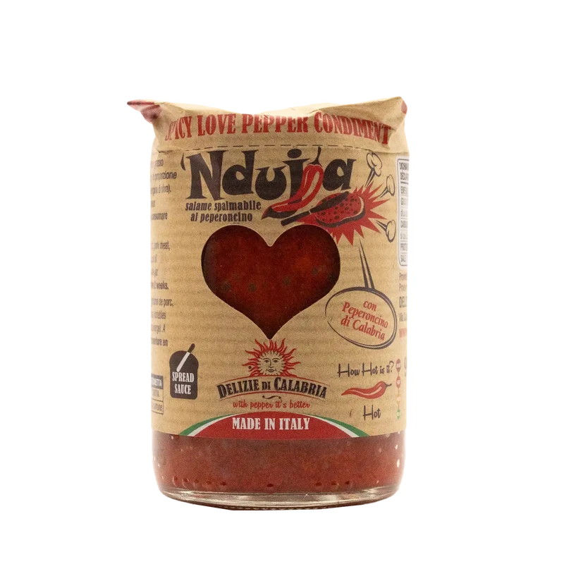 Nduja al peperoncino – Die pur scharfe Versuchung aus Kalabrien - 90g - Delizie di Calabria