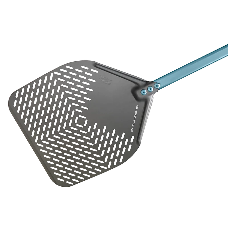 Gi Metal - Evolution SHA - Pizzaschieber | Ø 33 cm | Stiel 60 cm | eckig