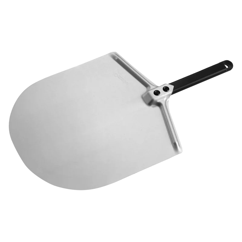 Gi Metal - Pizzaschieber Amica Classica 33cm Alu schwarz - kurzer Griff