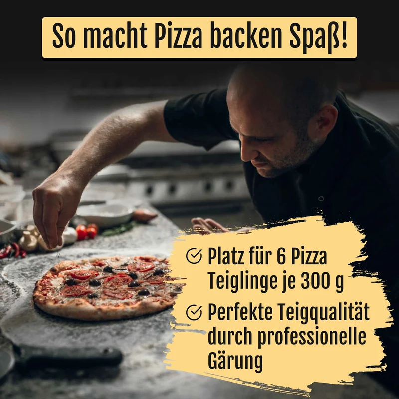 DELICRET | Pizzaballenboxen - 1x Deckel & 2x Box (40x30x10cm)