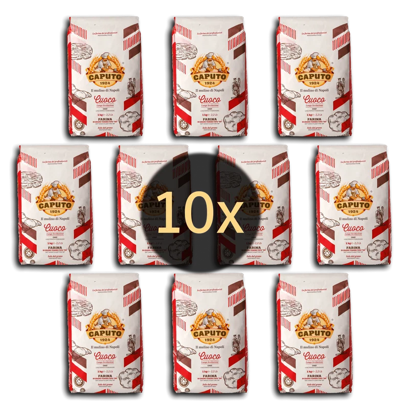 Caputo Cuoco- 10x 1kg - Pizzamehl für lange Gehzeiten 24-72H