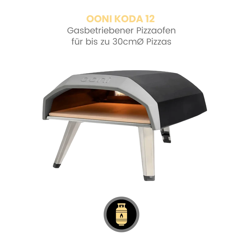 Ooni Koda 12 - Gasbetriebener Pizzaofen - für bis zu 30cmØ Pizzas