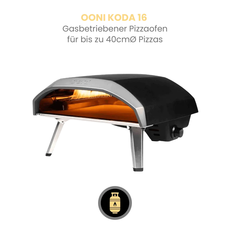 Ooni Koda 16 - Gasbetriebener Pizzaofen - für bis zu 40cmØ Pizzas
