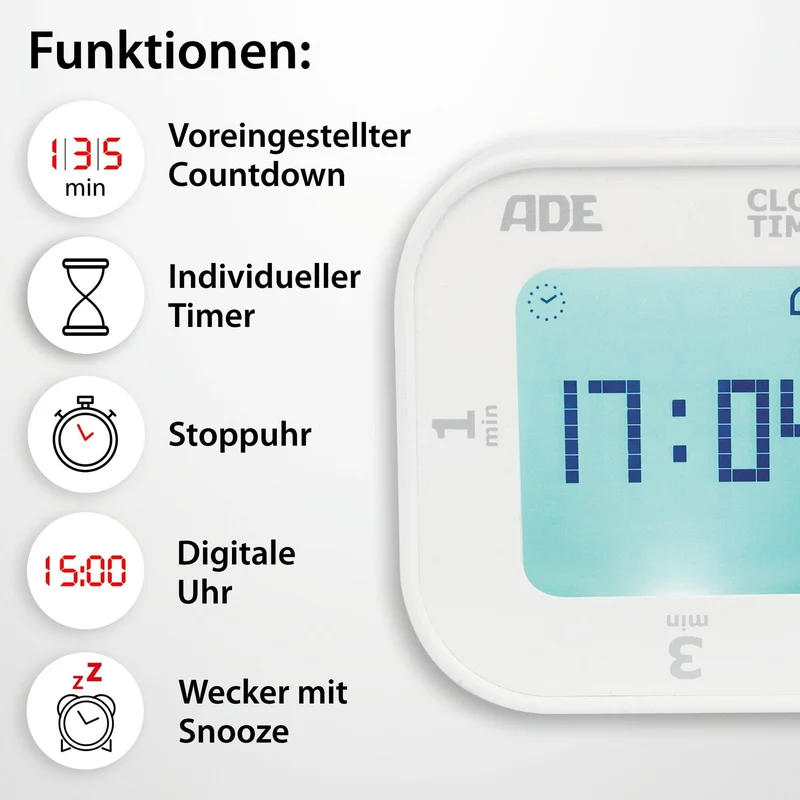Digitaler Küchentimer mit Kippfunktion