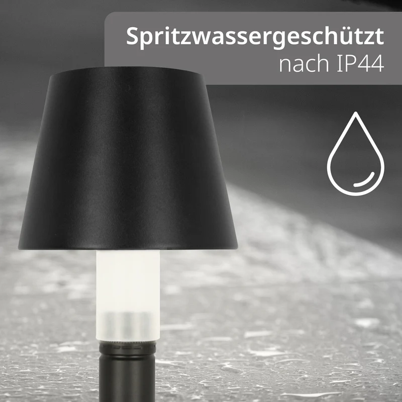 2-in-1 Tisch- und Flaschenleuchte
