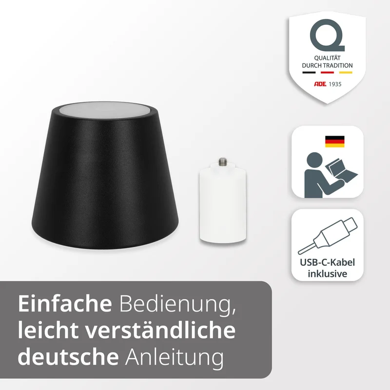 2-in-1 Tisch- und Flaschenleuchte