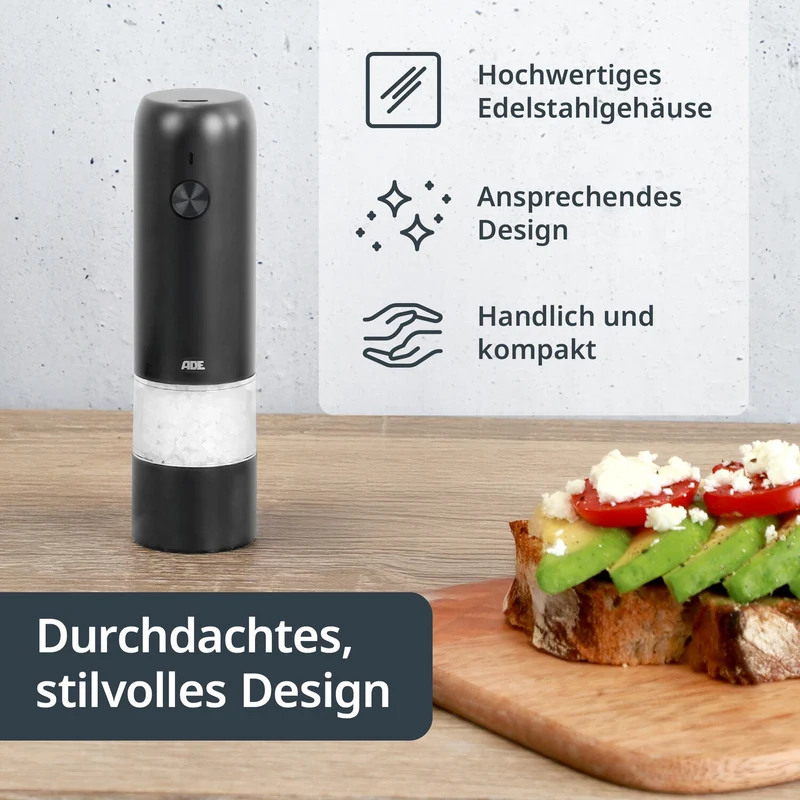 Elektrische Mini-Salz- und Pfeffermühle
