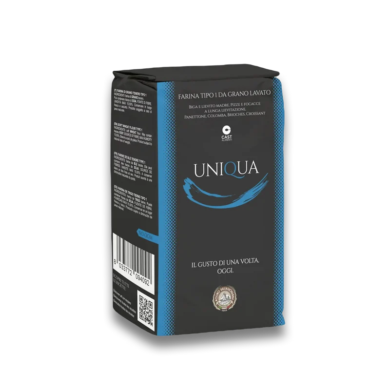 Molino Dallagiovanna - 1kg UNIQUA BLU Pizzamehl Typ 1 | 15% Eiweiß / W-380