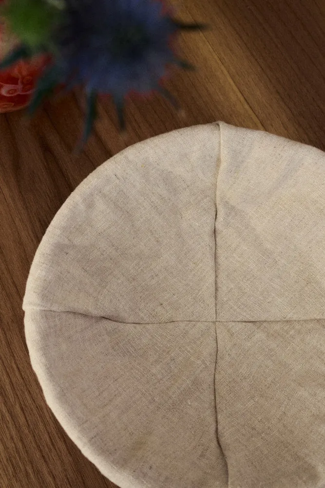 Leineneinsatz für Gärkorb Peddigrohr rund + oval