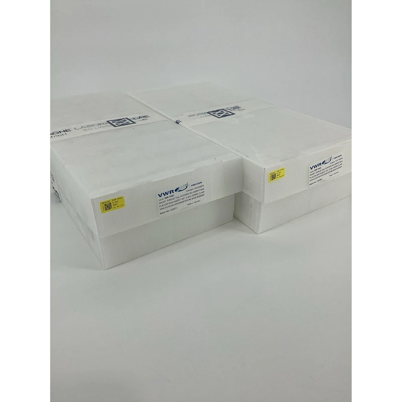 VWR Kurzgewindefläschchen ND9 0,3 mL mit flachem Boden aus Borosilikatglas klar [1000 Stk.]
