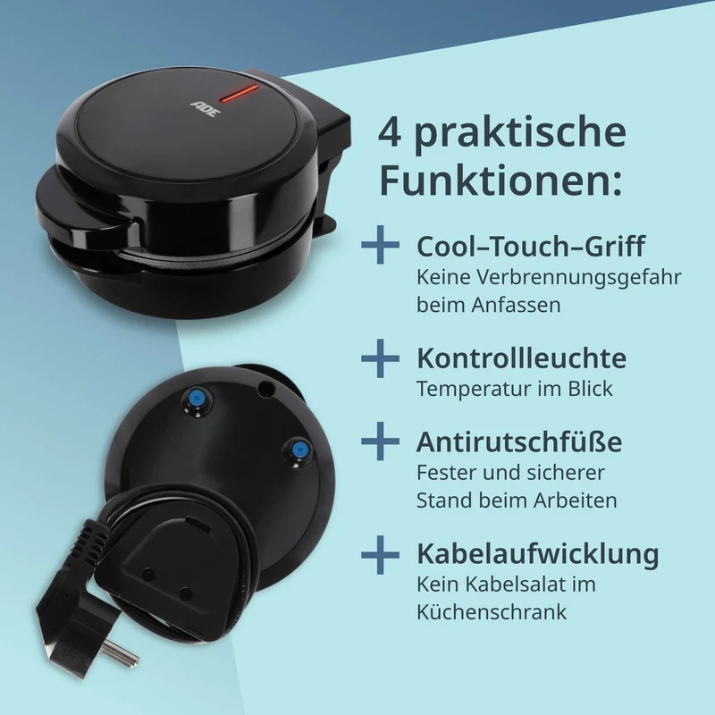 Mini-Waffeleisen herzförmig