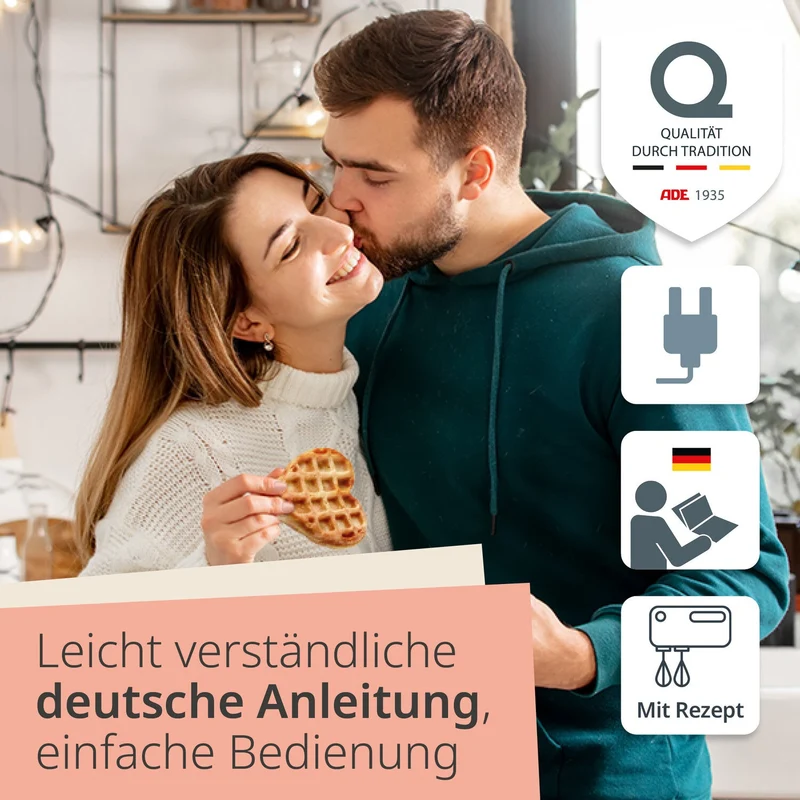 Mini-Waffeleisen herzförmig