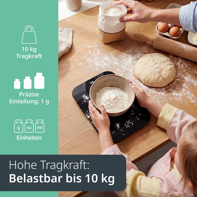 Digitale Küchenwaage mit USB-C
