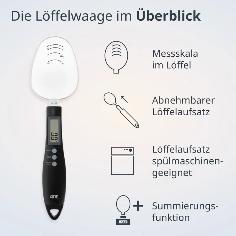 Digitale Löffelwaage