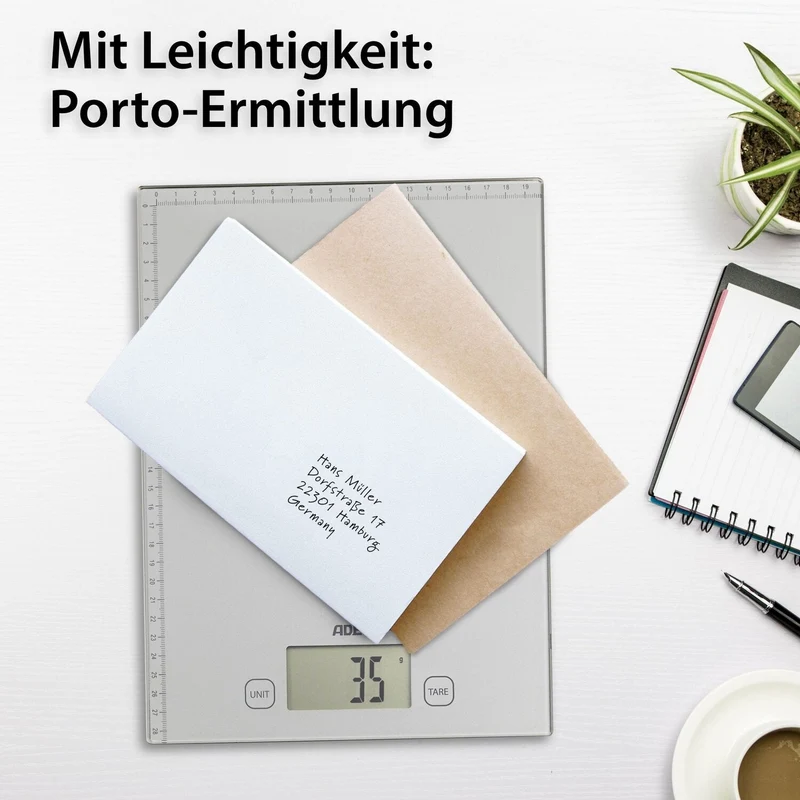 Digitale Waage Bridget mit Zentimetermaß
