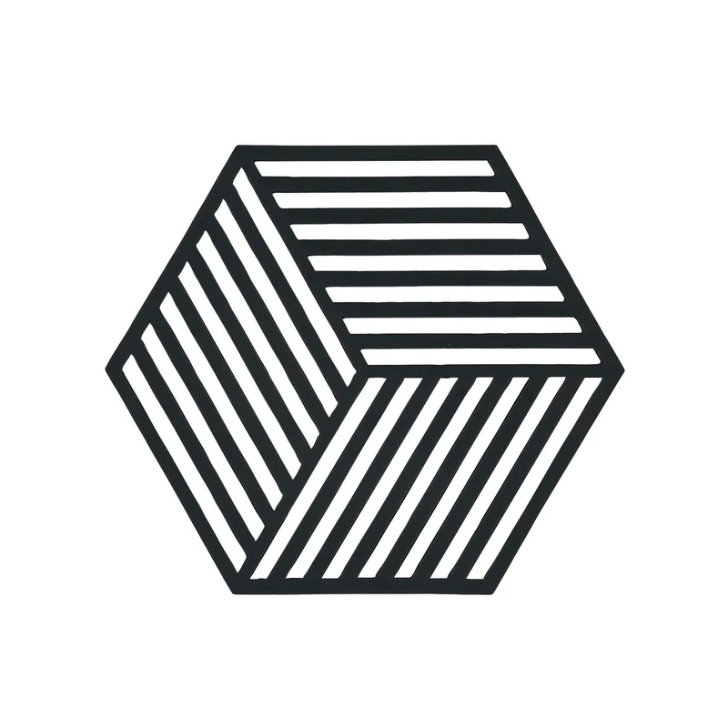 Zone Denmark Untersetzer Hexagon Black