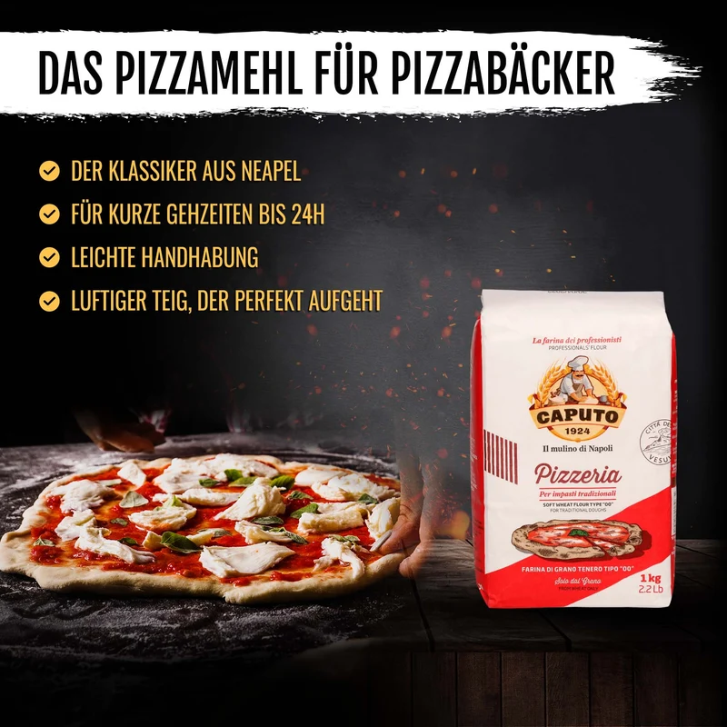Pizza Kit - Caputo Pizzamehl Typ 00 & San Marzano Tomaten