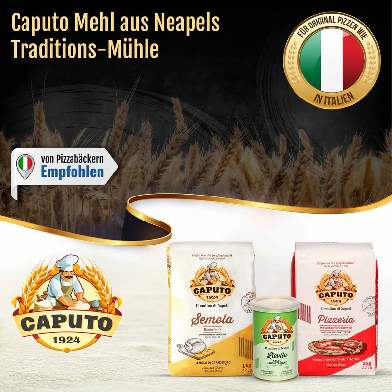 Pizza Kit - Caputo Pizzamehl Typ 00 & San Marzano Tomaten