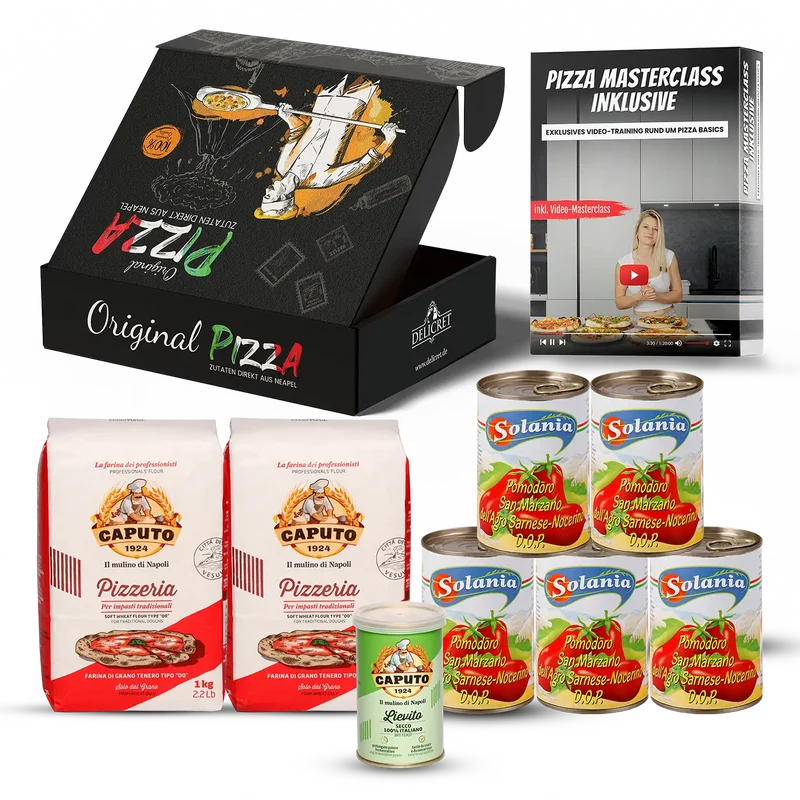 Pizza Kit Classic - Grundzutaten - für Pizzateig und kraftvolle Pizza Tomatensauce