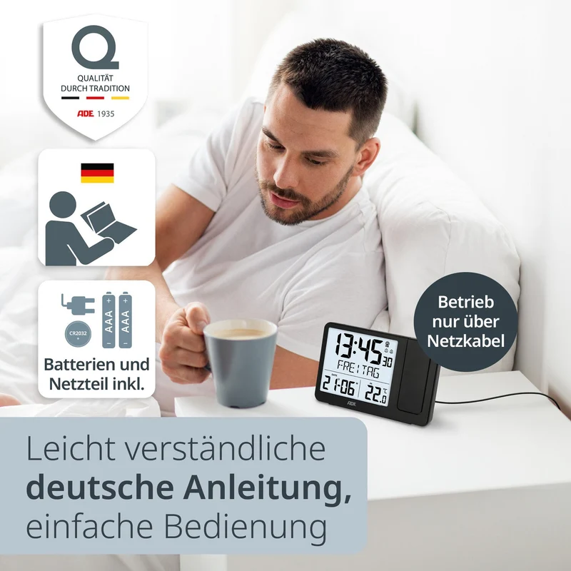 Digitale Funkuhr mit Projektion