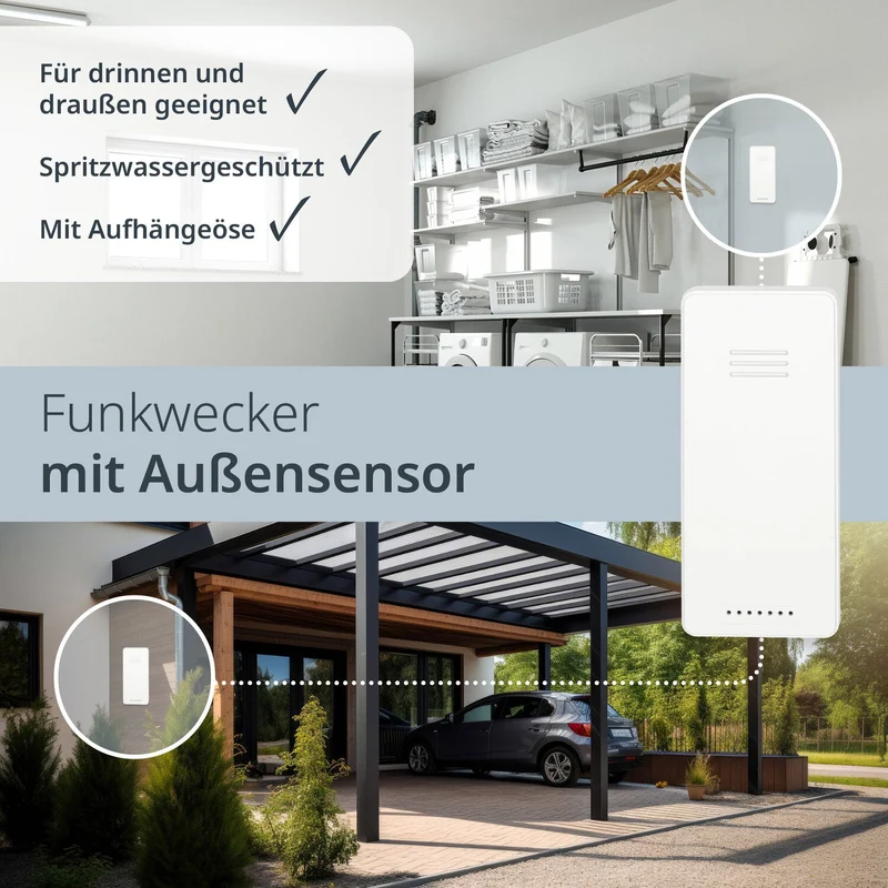 Digitale Funkuhr mit Projektion