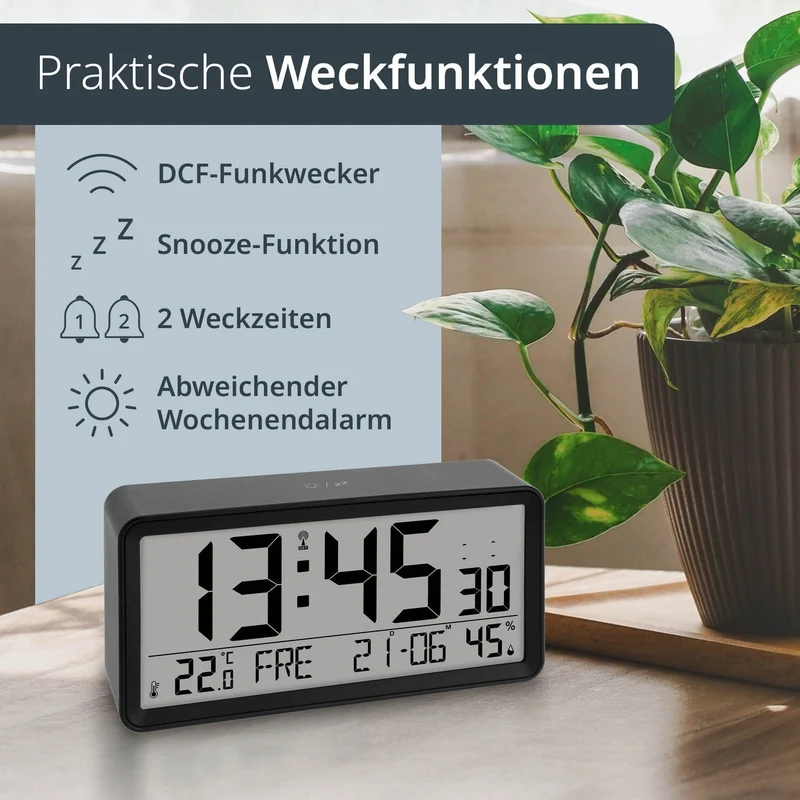 Digitale Tisch- und Wanduhr