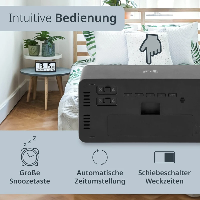 Digitale Tisch- und Wanduhr