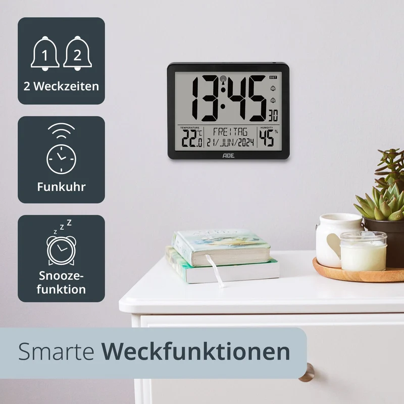 Digitale Wanduhr