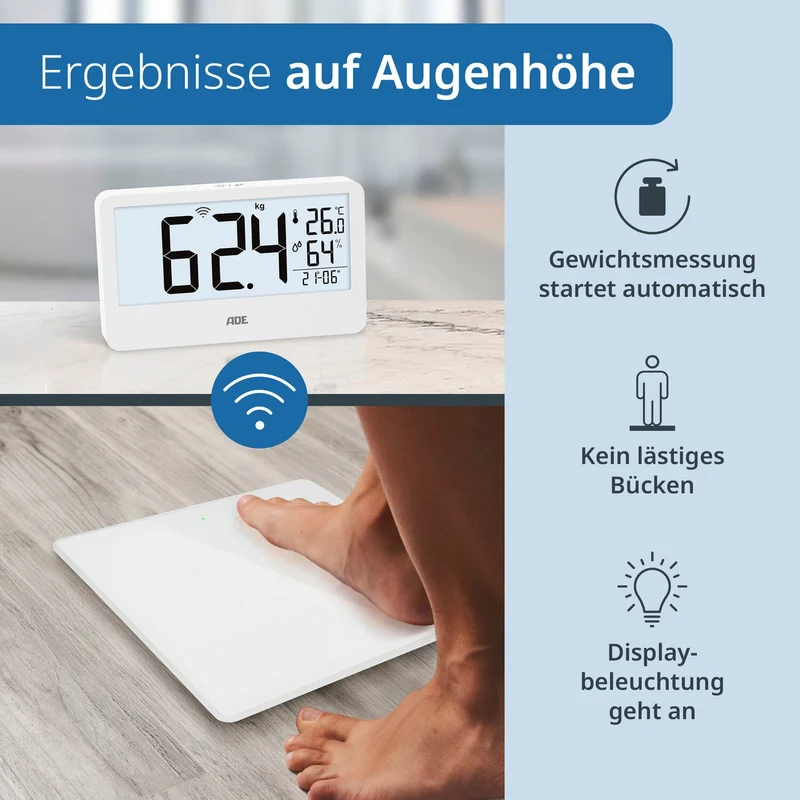 Digitale Personenwaage mit externem Display