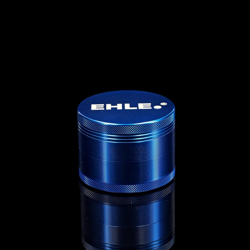 EHLE. Aluminium Grinder 63mm Blau – 4-teilig mit Pollensieb