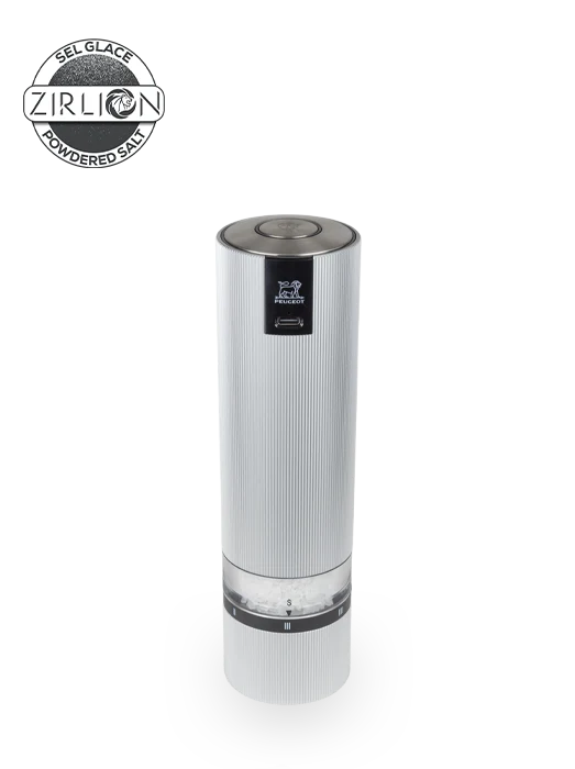 Peugeot Line Sense Elektrische Salzmühle, u‘Select, 20 cm, Aluminium, (wiederaufladbar) Lithium-Ionen-Akku