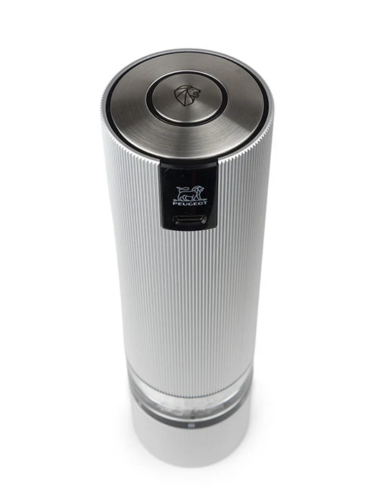 Peugeot Line Sense Elektrische Salzmühle, u‘Select, 20 cm, Aluminium, (wiederaufladbar) Lithium-Ionen-Akku