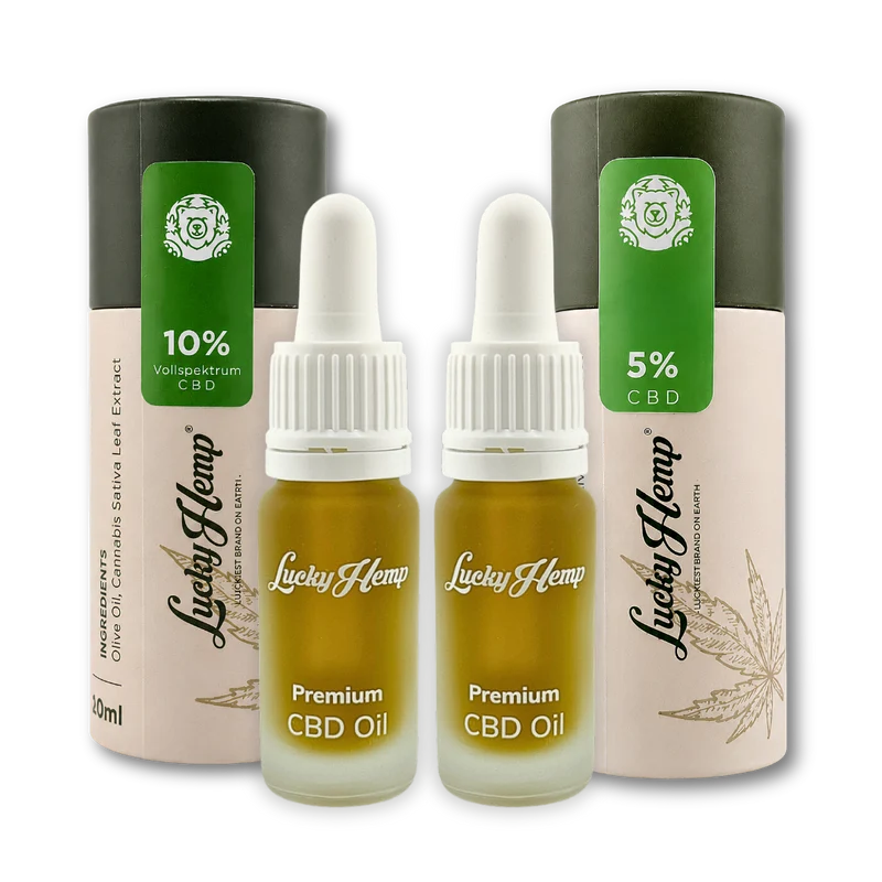 Probier-Set 5% + 10% Vollspektrum CBD-Öle