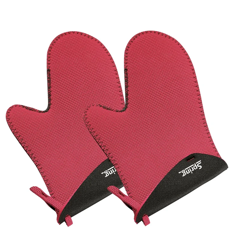 SPRING Handschuh kurz rot/schwarz 1 Paar