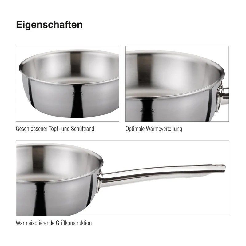 SPRING Sauteuse BRIGADE PREMIUM 24 cm
