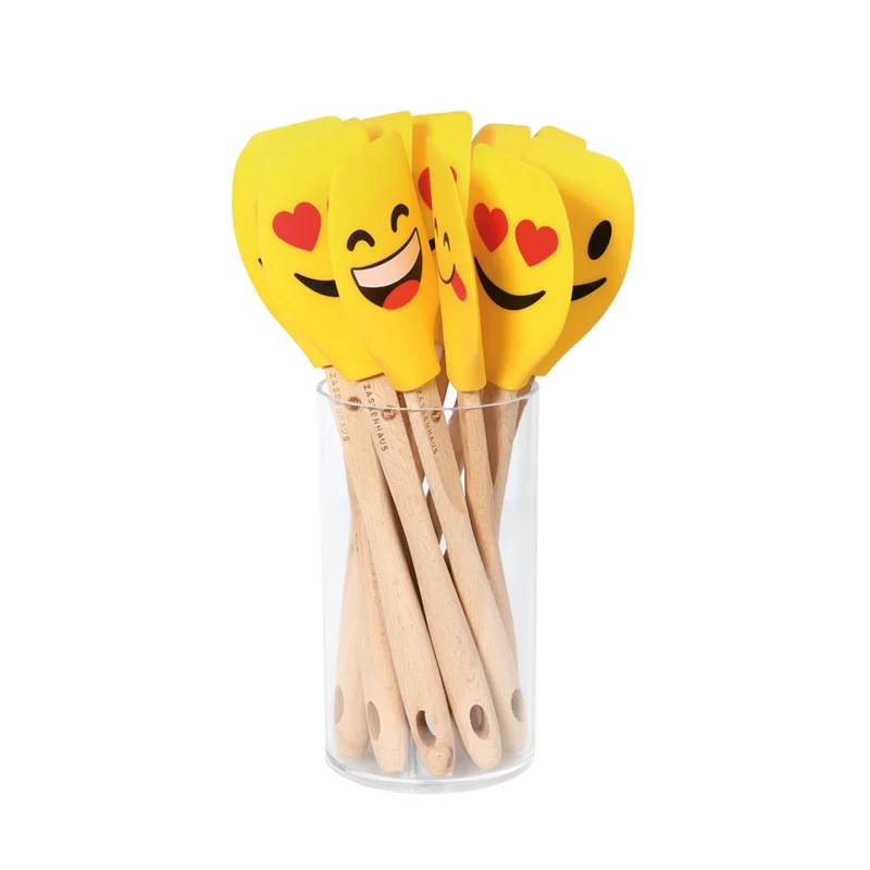 Zassenhaus Teigschaber SMILEY sortiert, Buche 30,5 cm