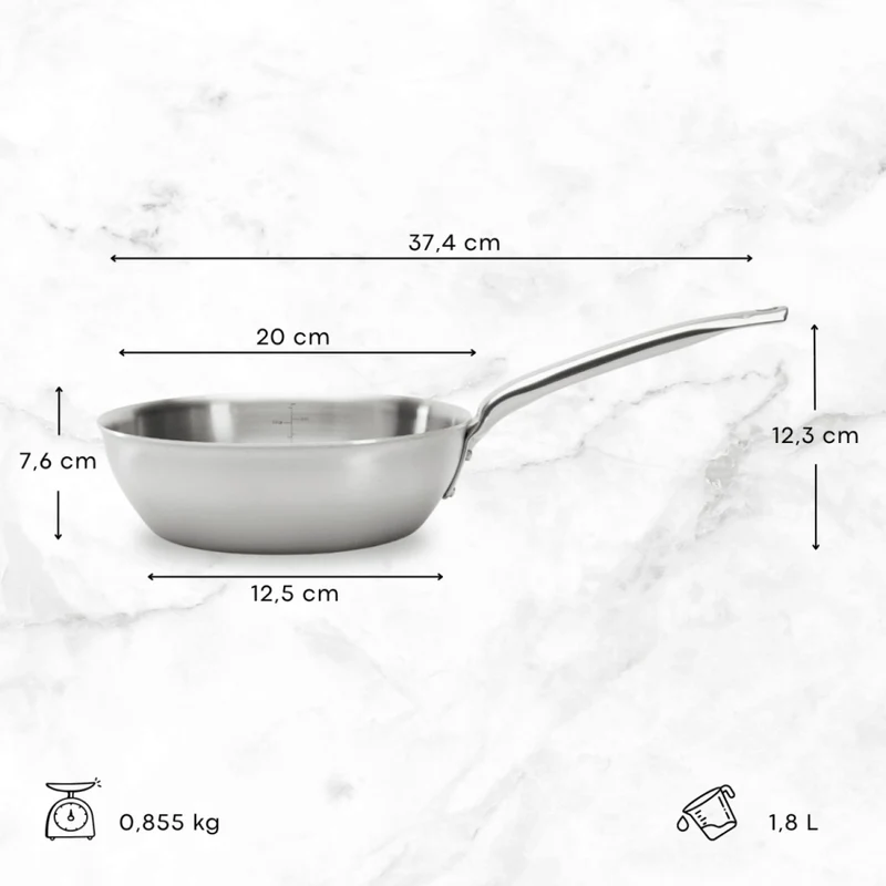 De Buyer KONISCHE SAUTEUSE ALCHIMY 20 CM