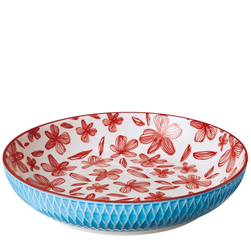 CILIO Schale AMICI Rauten blau 21 cm