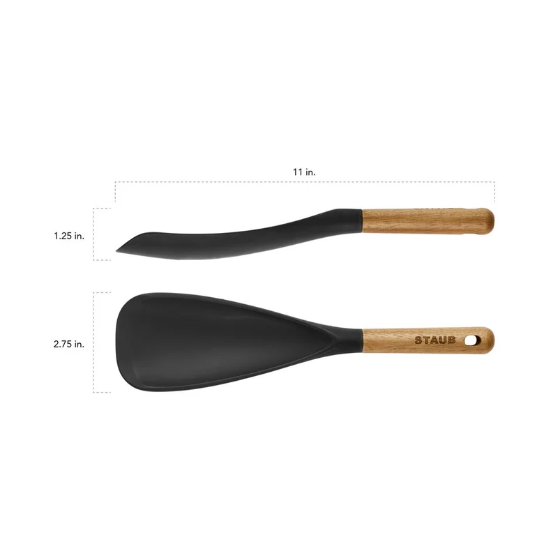 STAUB Mehrzwecklöffel, 30 cm | Schwarz | Silikon