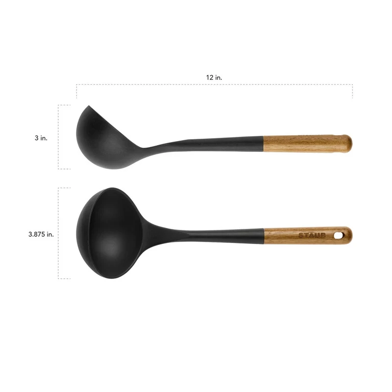 STAUB Suppenkelle, 31 cm | Schwarz | Silikon