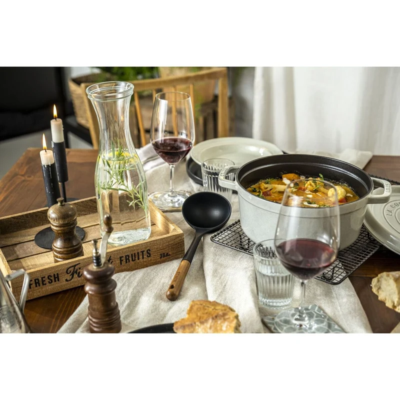 STAUB Suppenkelle, 31 cm | Schwarz | Silikon