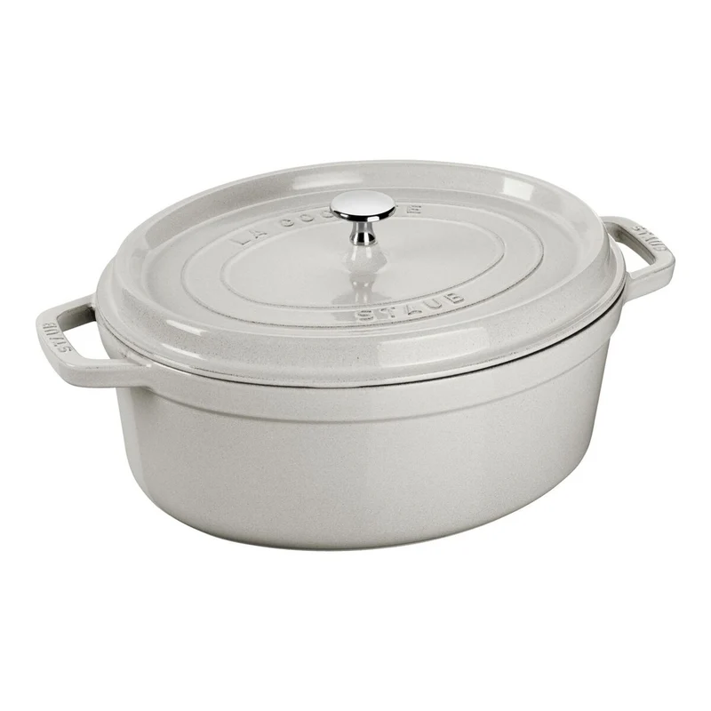 STAUB Cocotte, 37 cm | Graphit-Grau | oval | Gusseisen