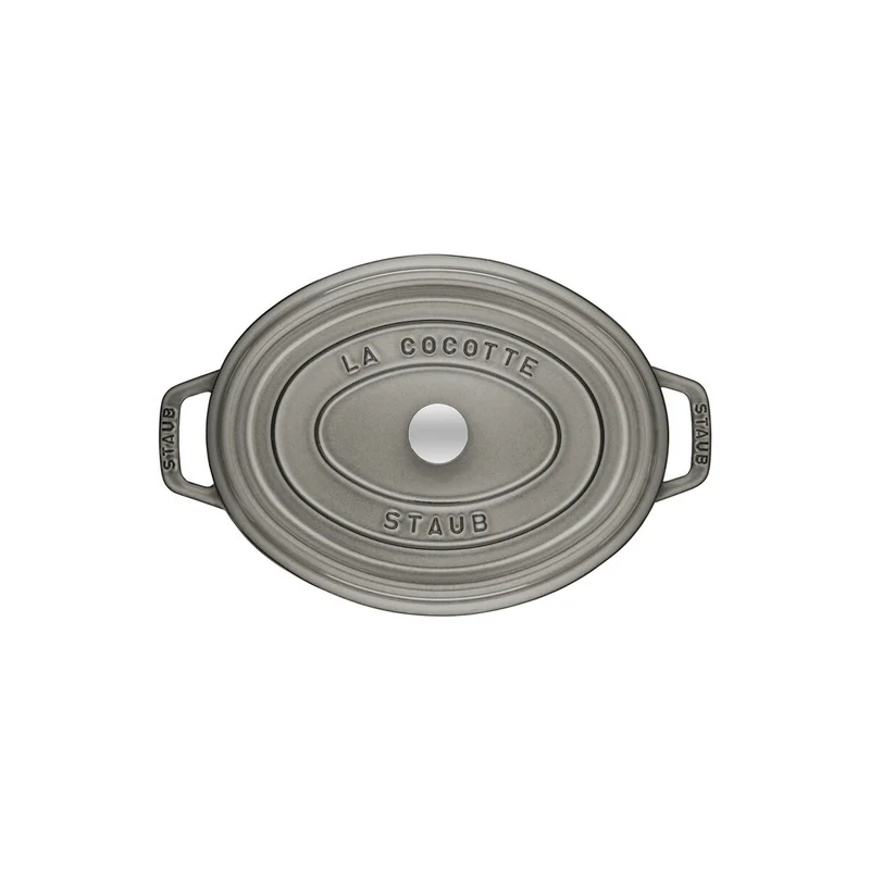 STAUB Cocotte, 37 cm | Graphit-Grau | oval | Gusseisen