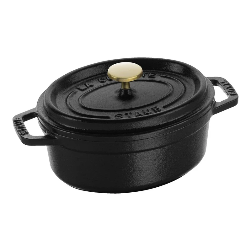STAUB Cocotte, 37 cm | Graphit-Grau | oval | Gusseisen