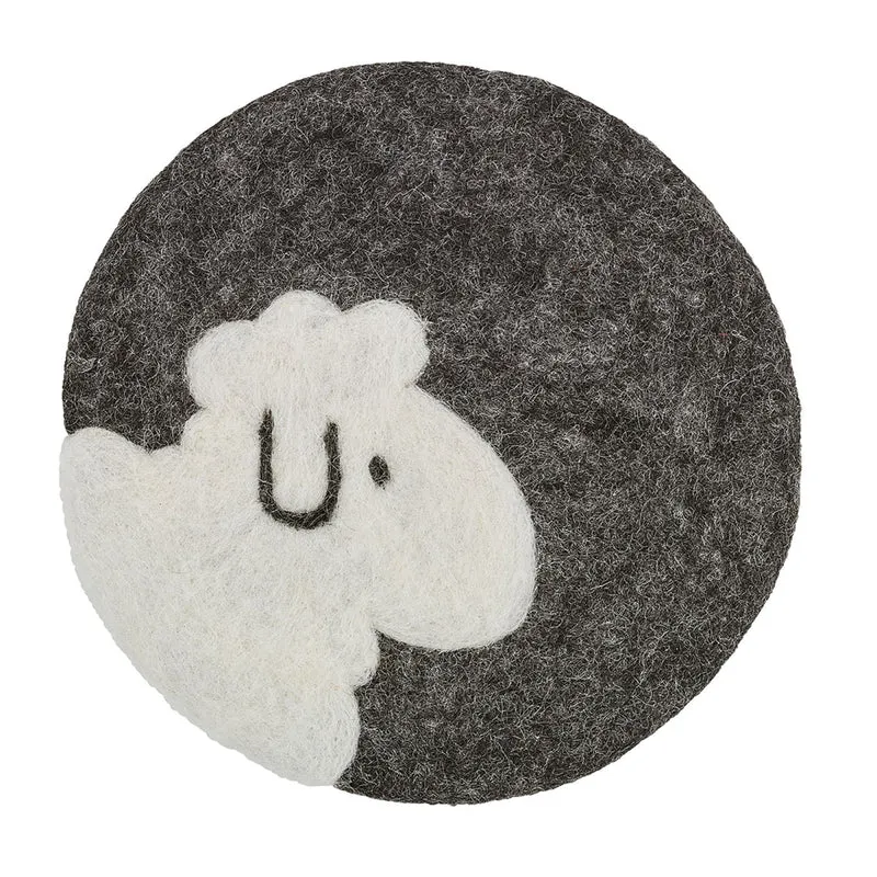 Cilio Untersetzer schwarz LANA Schaf
