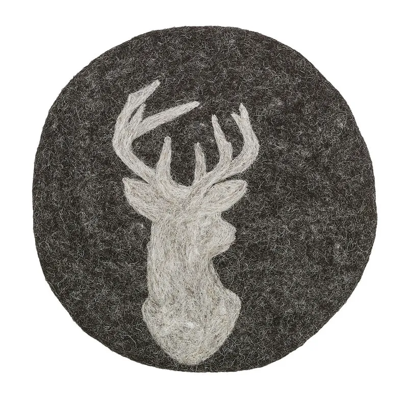 Cilio Untersetzer schwarz LANA Hirsch