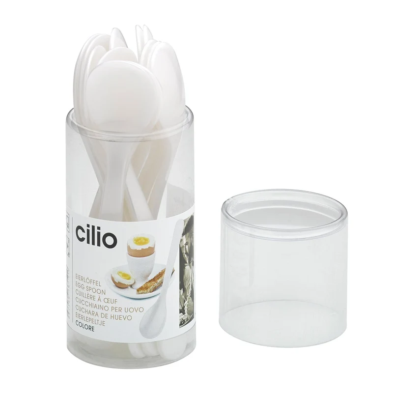 Cilio Eierlöffel COLORE weiß